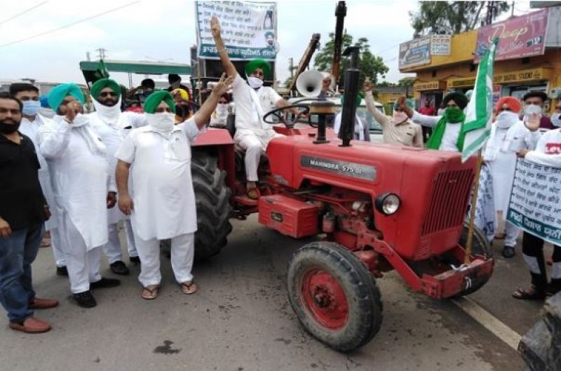 Tractor protest