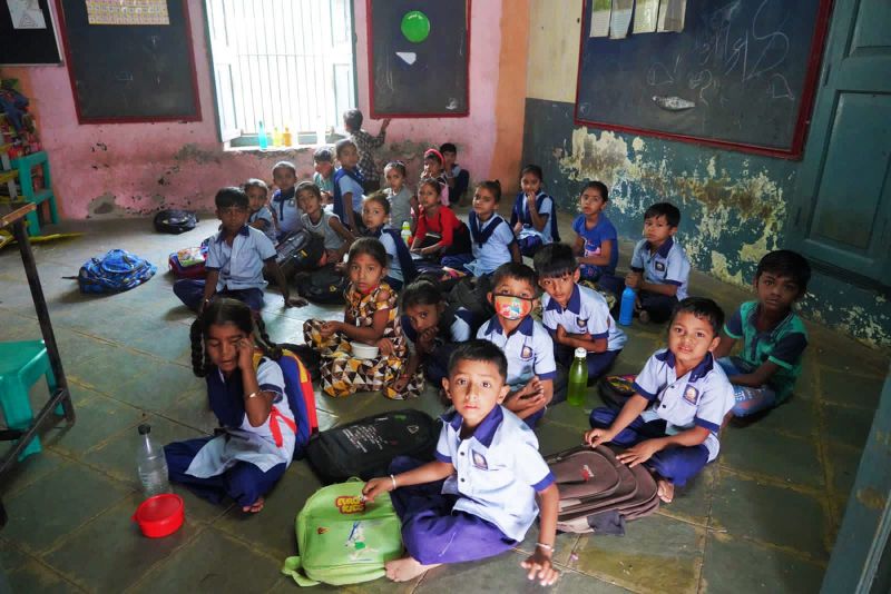  Manish Sisodia in Gurjat Government school 