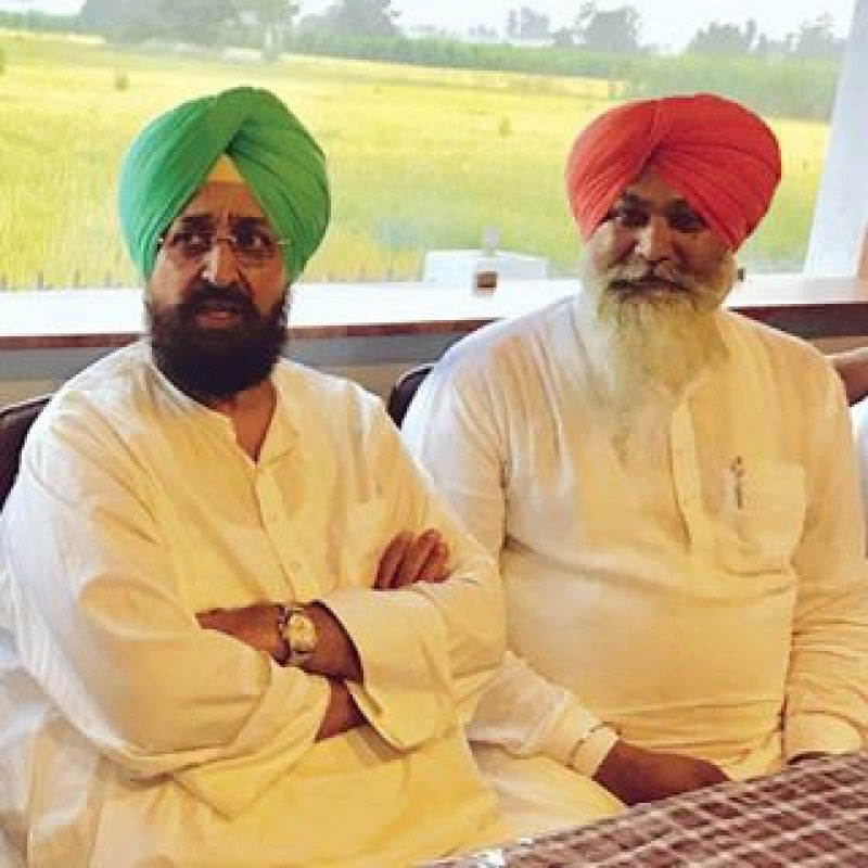 Partap singh Bajwa with Balwinder Singh 