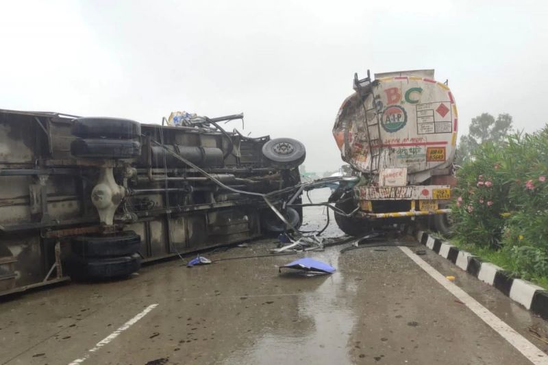 Big accident happened in Patiala Big accident happened in Patiala