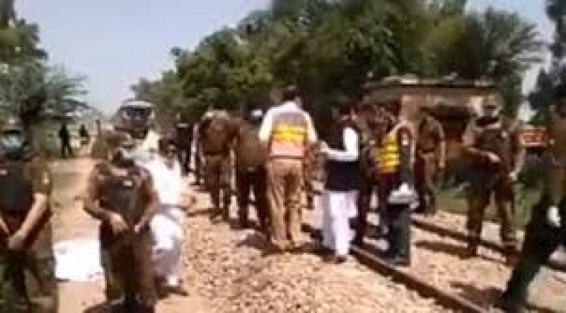 Train accident at Sheikhupura