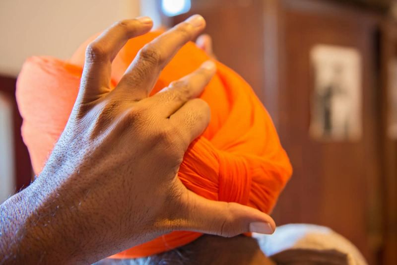 Turban tying  Turban tying