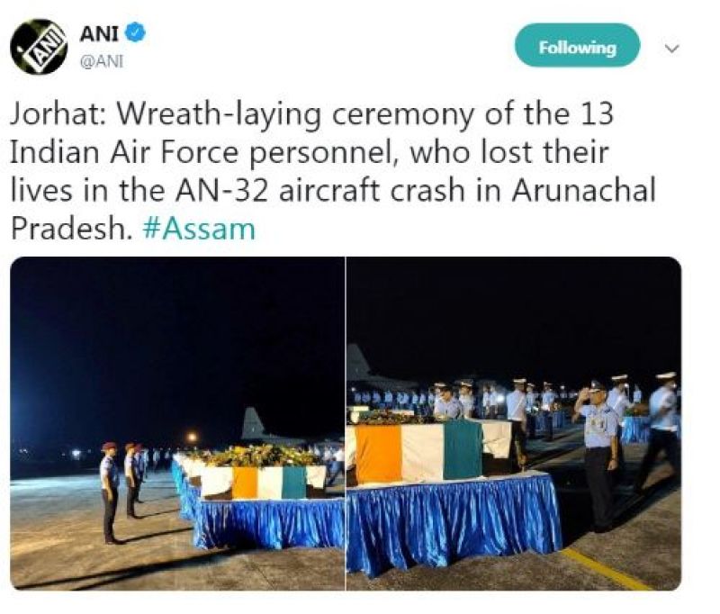 Defence Minister Rajnath pays tribute 