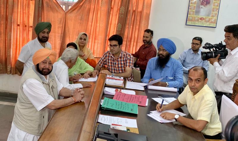 Parneet Kaur filed nomination papers from Patiala