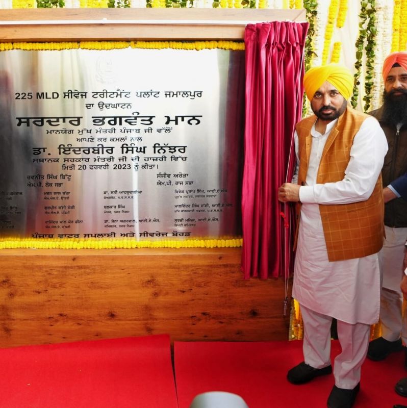 CM DEDICATES PUNJAB’S BIGGEST STP AS A PART OF RS 650 CRORE PROJECT TO CLEAN BUDDHA NULLAH