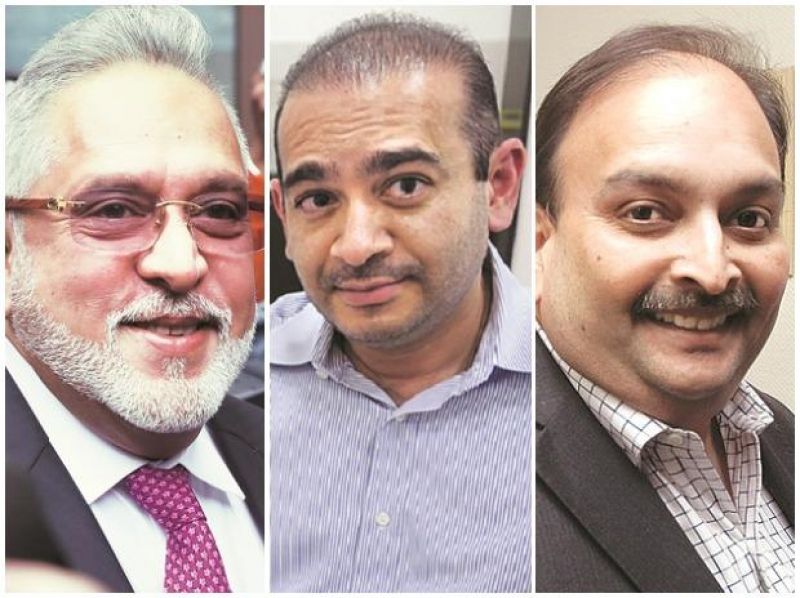 Vijay Mallya, Nirav Modi and Mehul Choksi 