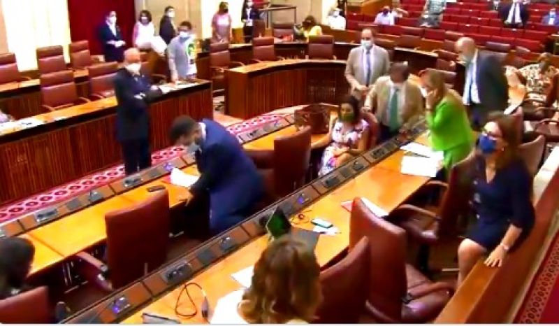 A rat in the parliament in spain