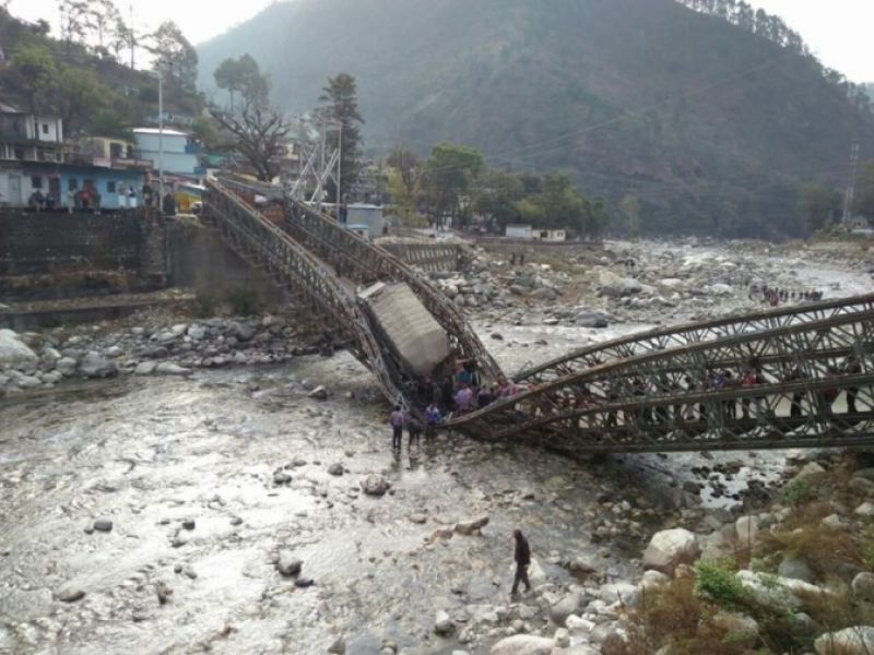 Uttarakhand in Three Months Gangori bridge break