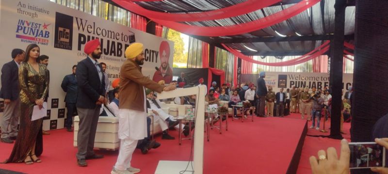 CHIEF MINISTER LAYS FOUNDATION STONE OF FILM CITY