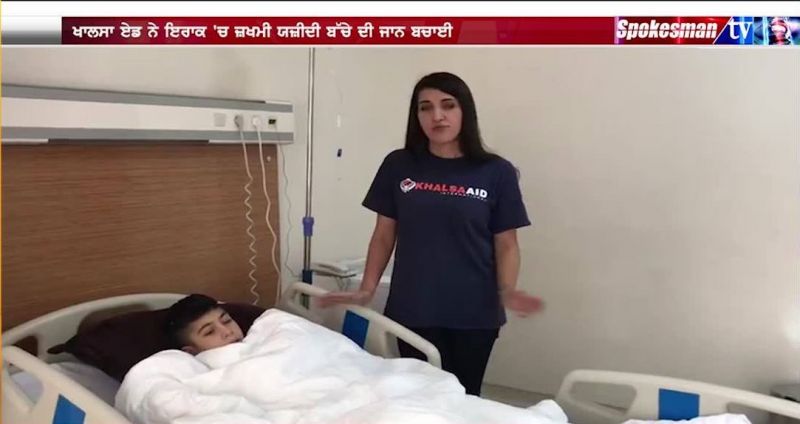 Khalsa Aid Safe a 13 year old Child