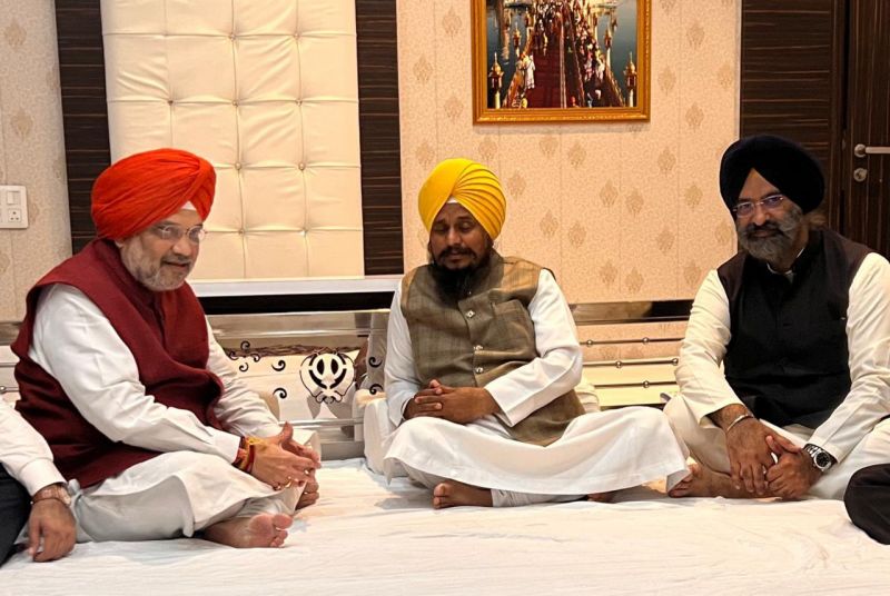 Amit Shah meeting with Akal Takht Jathedar