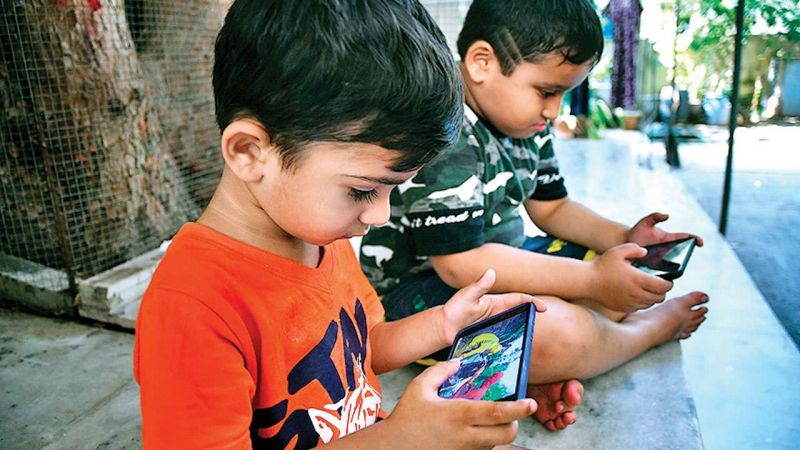 99% of five-year-old children are addicted to mobile phones