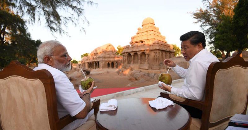 Narendra Modi-Xi Jinping meet in Chennai Narendra Modi-Xi Jinping meet in Chennai