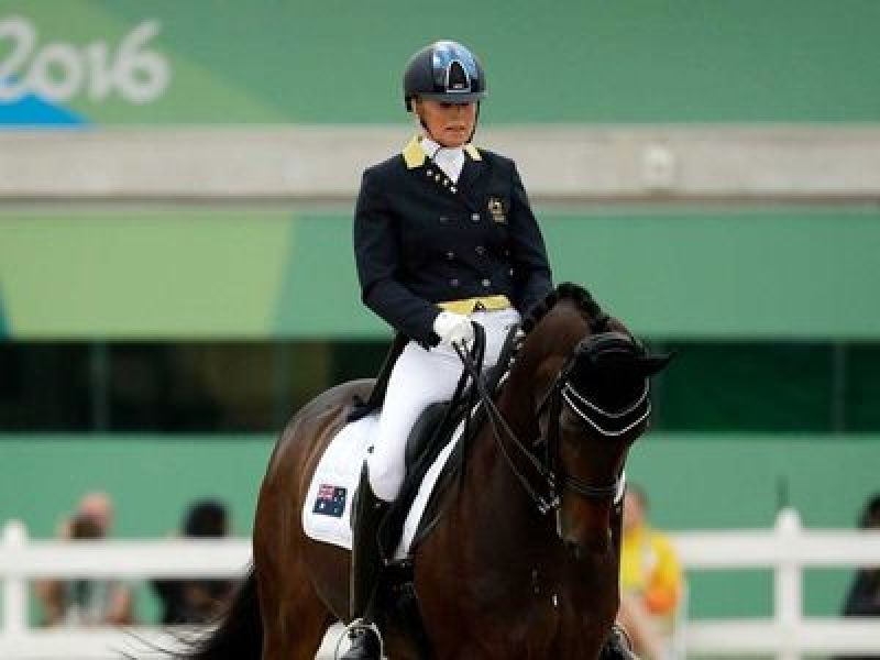 Australian equestrian Mary Hanna