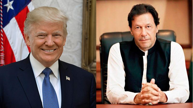 Donald Trump with Imran Khan 