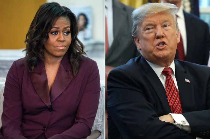 Michelle Obama And Donald Trump Michelle Obama And Donald Trump