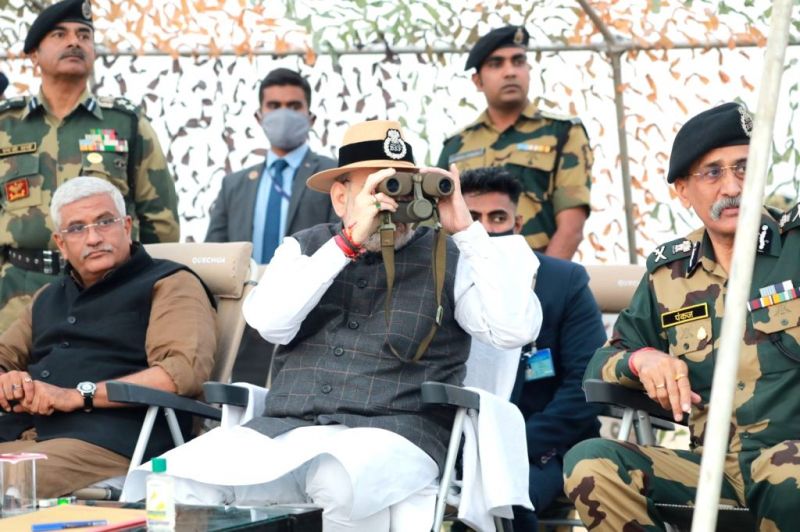 Amit Shah Visits Rohitash Border Outpost