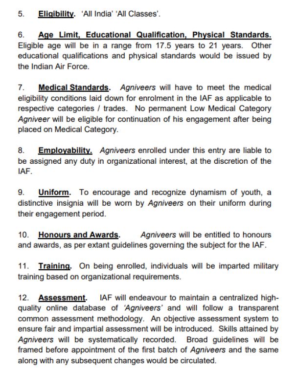Indian Air Force releases details on Agnipath recruitment: Eligibility, benefits