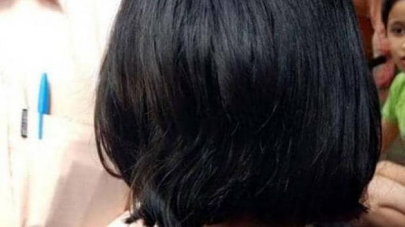 Telangana Medak 150 girls hair cut