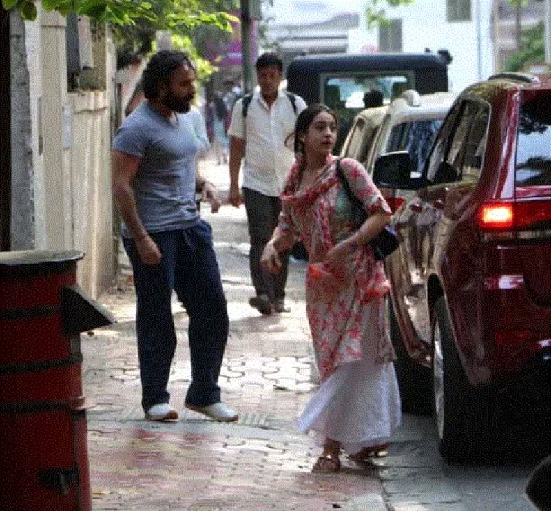 saif with his daughter sara