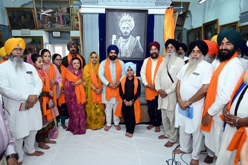 Portrait of Maharaja Ripudaman Singh Nabha displayed at Central Sikh Museum