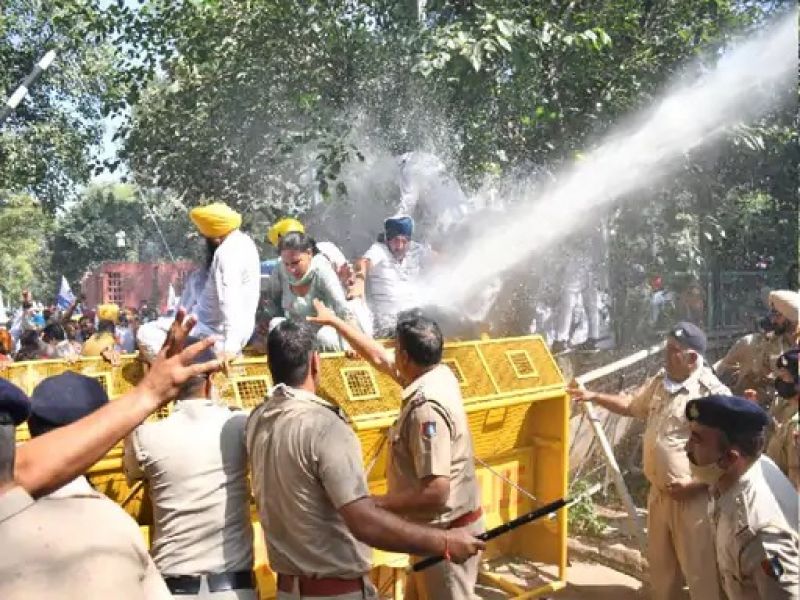 AAP Protest in Chandigarh