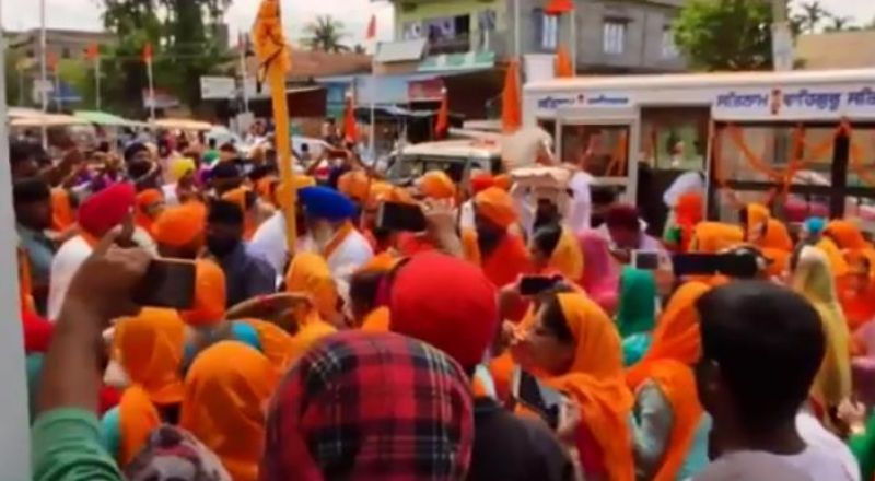 International Nagar Kirtan departure from Bareilly