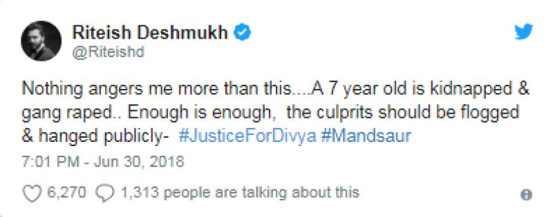 Ritesh Deshmukh Tweet