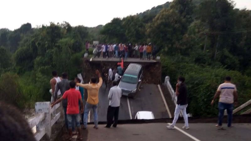 Bridge collapses in Junagadh