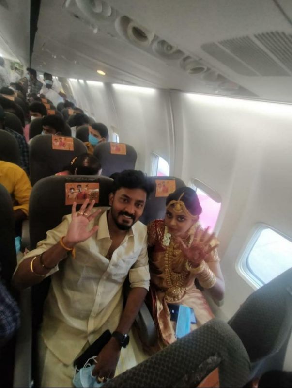 Mid-air wedding in SpiceJet chartered flight c