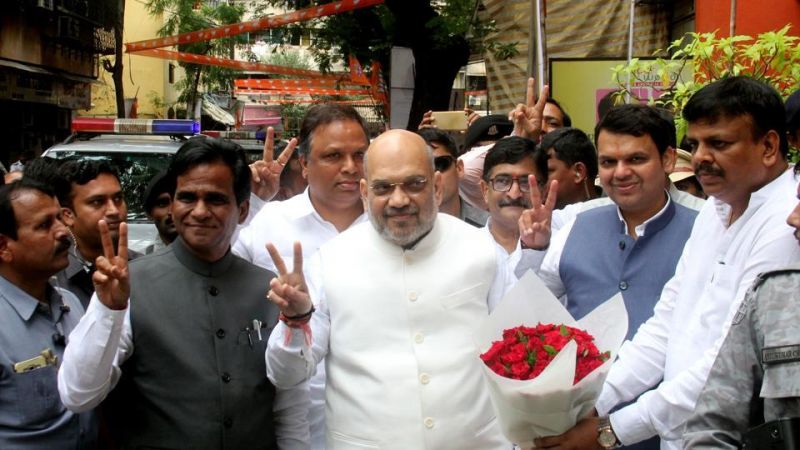 Amit Shah With Maharashtra CM 