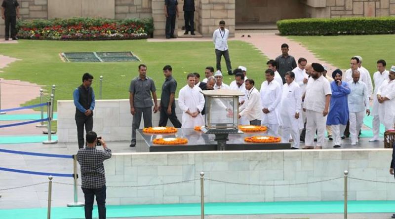 Rahul Gandhi on Hunger strike 