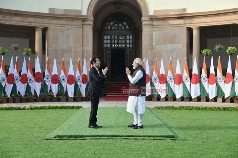 Japanese PM Fumio Kishida and PM Modi