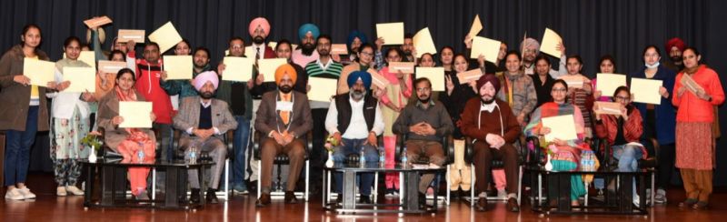 Pargat Singh hands appointment letters to newly recruited Assistant Professors & Librarians for Government Colleges