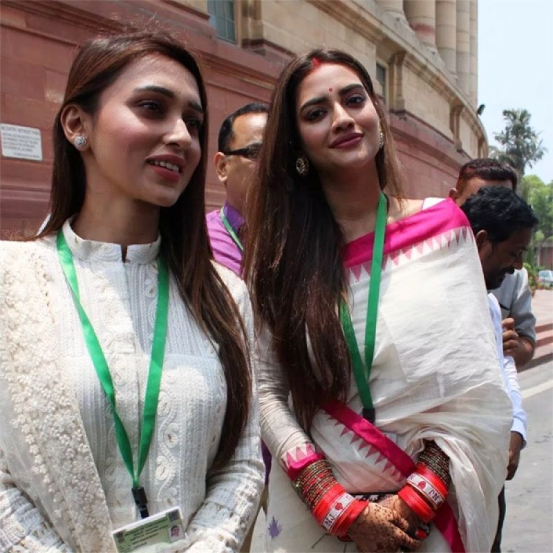 TMC MP Nusrat Jahan And Mimi Chakraborty