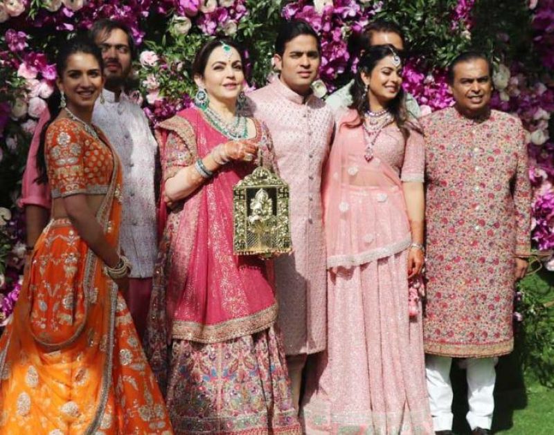 Akash Ambani and Saloka Mehta wedding