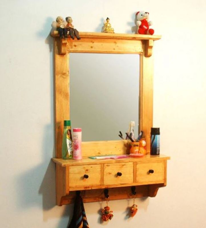Pine Wood Mirror