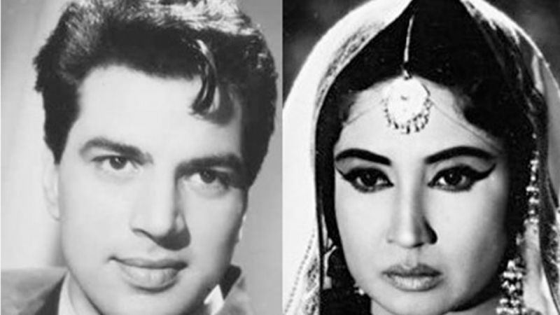 Dharmendra and Meena Kumari