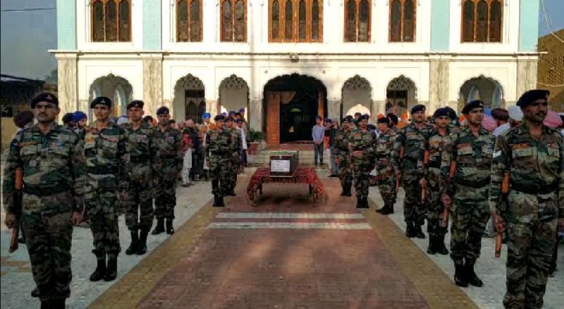 Dead body of Shaheed paramjeet singh