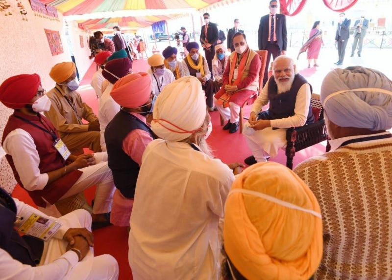 PM Modi Met Gujarat Sikhs