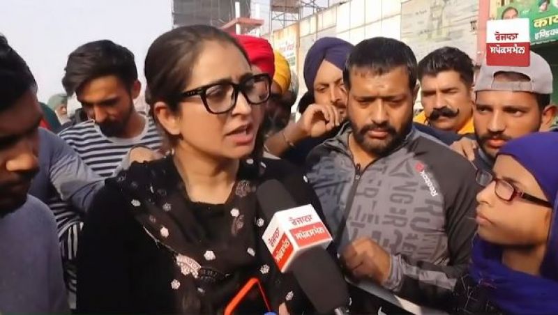 Simranjit Kaur Gill At Farmer Protest