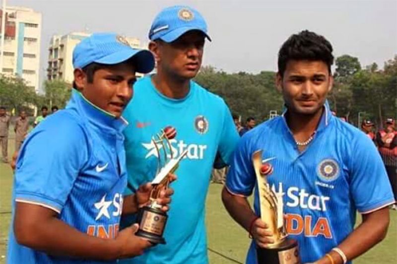 rishab pant and rahul dravid 