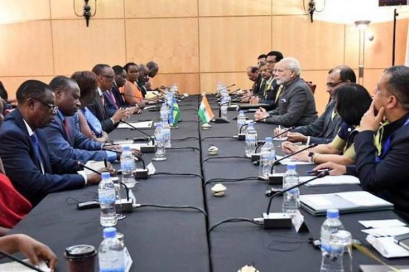 PM Narender Modi and Rawanda President Meeting