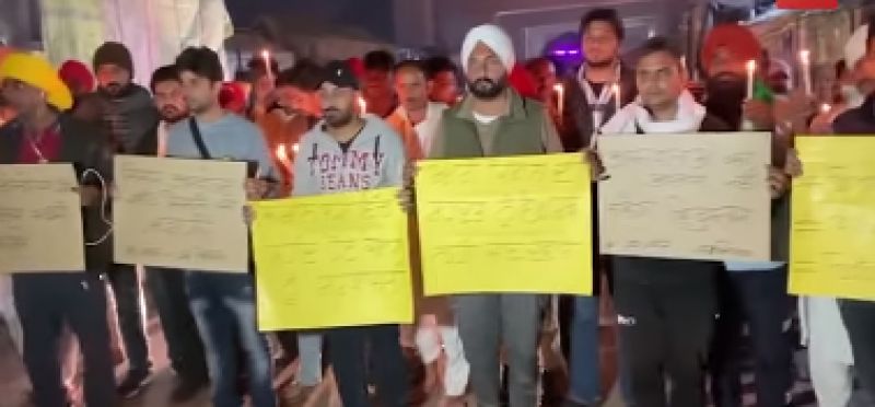 Candle march in Delhi