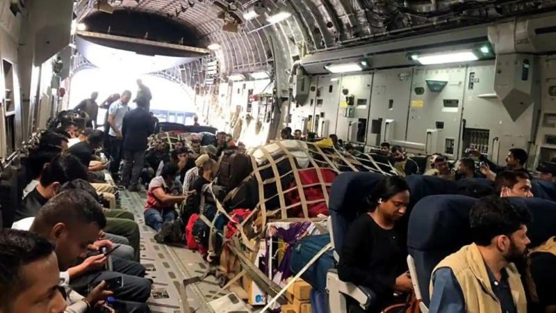 IAF C-17 arrives India with 168 passengers