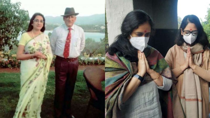  CDS General Bipin Rawat's daughters immerse ashes of parents in Ganga in Haridwar