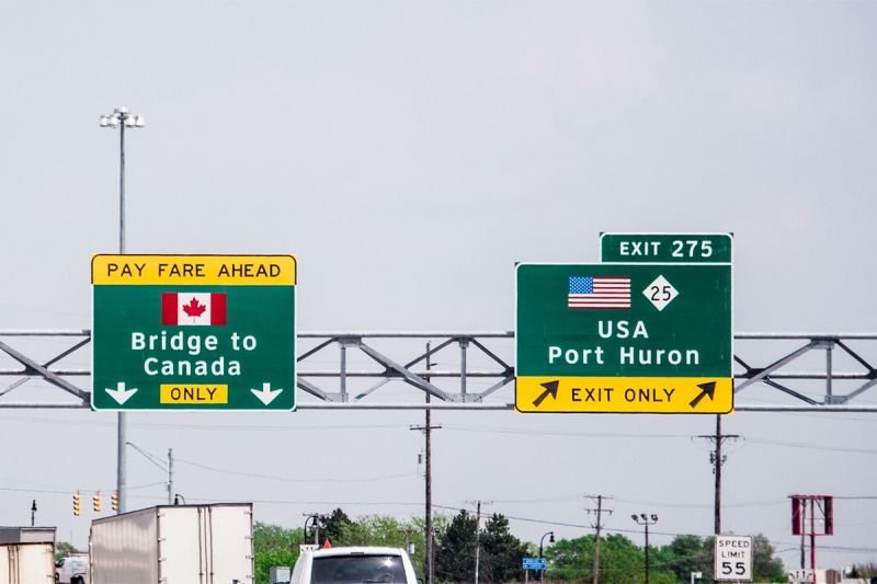 US Canada Border US Canada Border