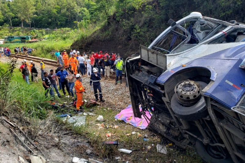 Bus Falls Off Viaduct In Brazil, Killing At Least 16