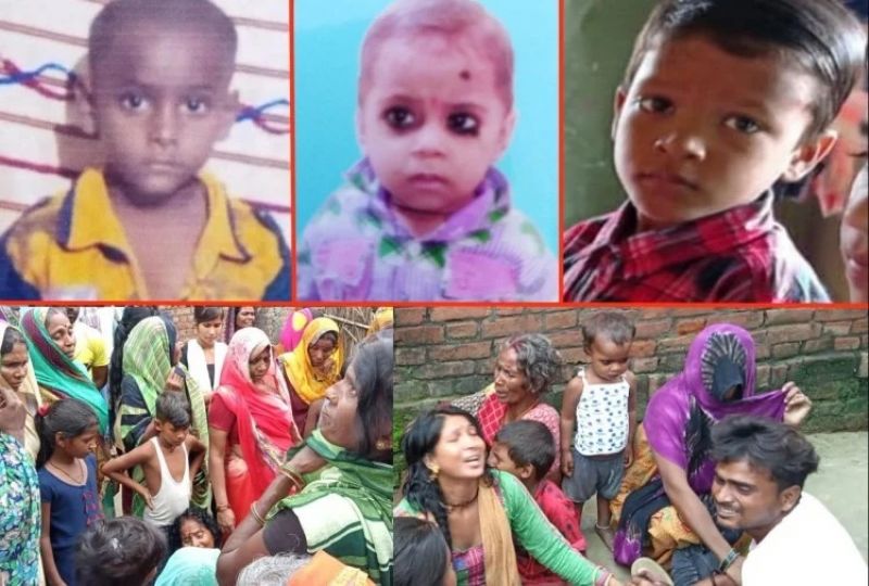 Three innocent children drown after bathing in river