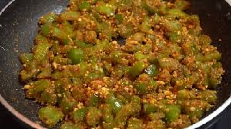 Capsicum Moongphali Sabzi